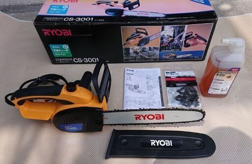 《売却済≫【ﾁｪﾝｿｰ】 RYOBI CS-3001