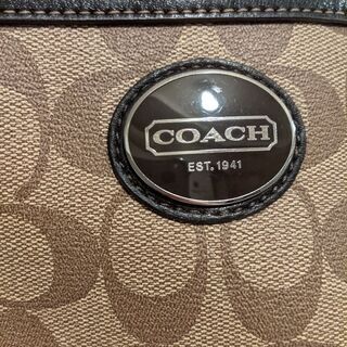 【COACHショルダーバッグ】ブラウン　肩掛けの画像