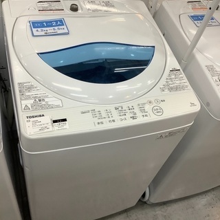 TOSHIBA 全自動洗濯機 5kg AWｰ5GS 2017年製