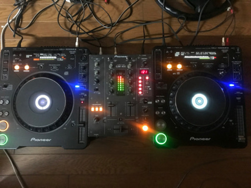 【DJ/CLUB人気の逸品SET】PIONEER CDJ-1000(mk2/mk3)二台セット＋DJM-400ミキサー(難小有)