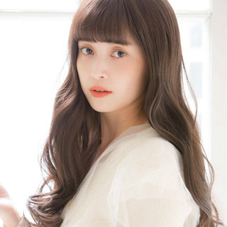 ロングウィッグ 前髪あり Mサイズの画像