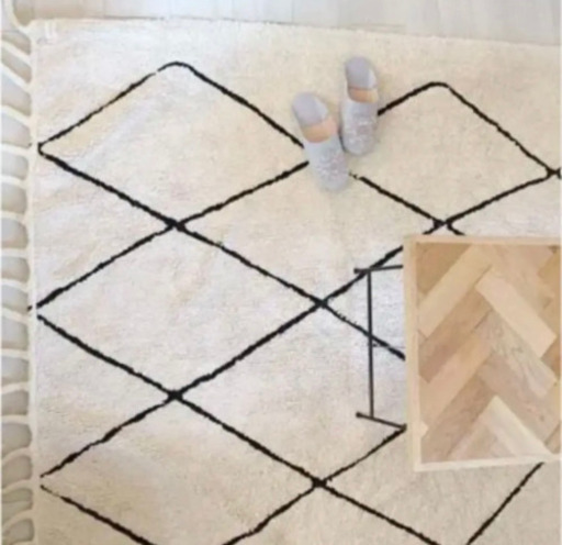 美品　Lorena Canals rug ベニワレン ラグ モロッカン スペイン製