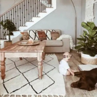 美品　Lorena Canals rug ベニワレン ラグ モロッカン スペイン製の画像