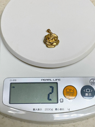 １４Ｋイエローゴールド＊カメリアデザイン＊ペンダントトップ