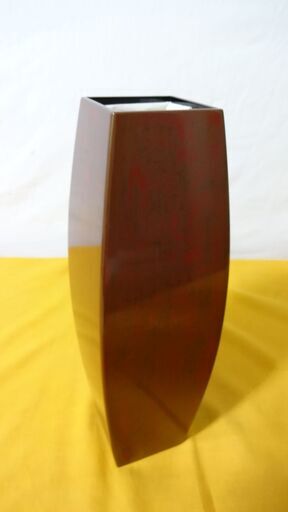★ 未使用品 金剛石目塗 鳥羽 硬忍 漆器 花瓶 インテリア ★