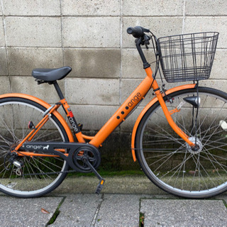 【中古自転車】27インチ6段変速　LEDオートライト付　リヤタイ...