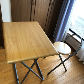 決まりました。折り畳み机＆椅子セット！最終値下げしました。