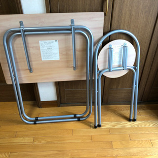 決まりました。折り畳み机＆椅子セット！最終値下げしました。の画像