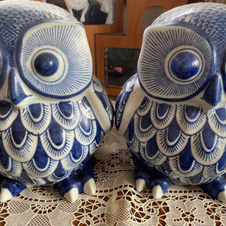 フクロウ置物