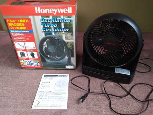 Honeywell HFT-115-BK ターボサーキュレーター（首振り機能付き）【中古】[動作確認済み]