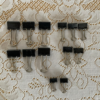ダブルクリップ 3サイズ  13個  文房具