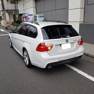 BMW320Mスポツーリング　H19　車検3/12　走行45000ｋ　社外ＨＤＤサイバーナビ&フルセグＴＶ　カラーバックカメラ　ドラレコ　純正エアロ&専用17ＡＷ　キセノンの画像