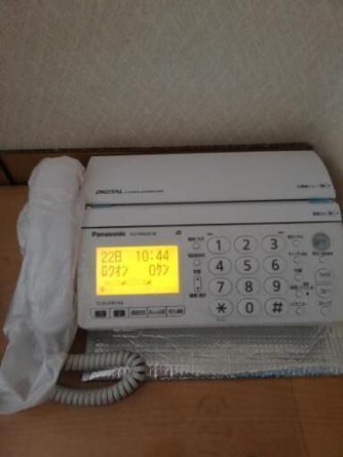 【取引終了】パナソニック　パーソナルファックス電話機