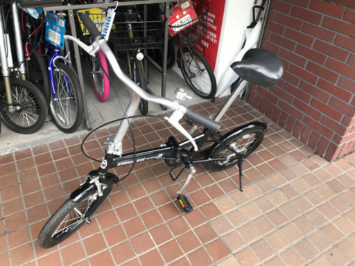 16インチ　折り畳み自転車　黒