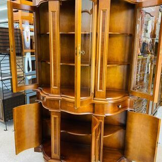 🔷アンティークコレクションケース ⭐定価￥389.700⭐ キャビネット 飾り棚🔷の画像
