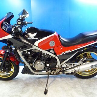 HONDA VF750F 赤/黒 春のお値引きキャンペーン 期間限定 諸経費０円 始動確認済み 車検取得で乗れます 即納車有り 激安 横浜 都筑 宮前 HONDA VF750F 黒/赤 車検残8/5月 エンジン始動確認 名変で乗れます