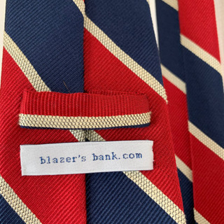 スーツカンパニー　ネクタイ (赤・ネイビー)の画像