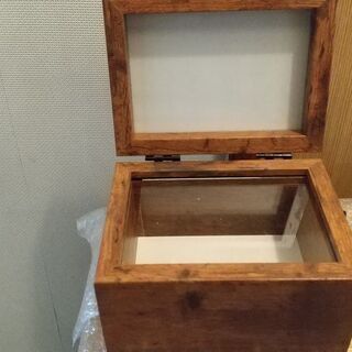フォト&クラフトボックス　小物&雑貨入れ　ブラウン　箱有りの画像