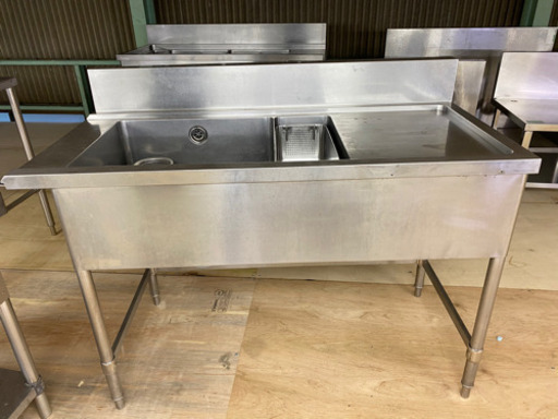 ゴミ籠付き1槽シンク