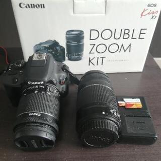 超美品　メモリー付き　CANON EOS Kiss x7 ダブルズームキット CANON EOS KISS X7ボディ