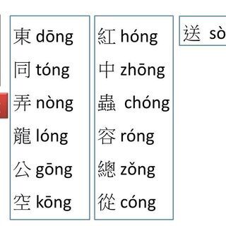 一対一、オンライン中国語教室。中国語の発音、四声を徹底的に訓練します。60分3000円。の画像