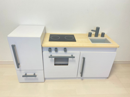 ロウヤ　ままごとキッチン　ままごと冷蔵庫　木製