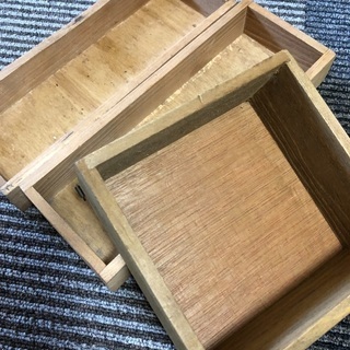 お話中　木製トレイ　３点