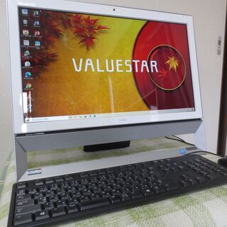 美品大画面NEC一体型PC(白) TV付 カメラ付 Offceそ...