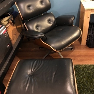 中古   ラウンジチェア  オットマンとのセット