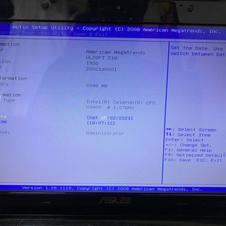 (ジャンク)ノートPC Windows7シリアル付き