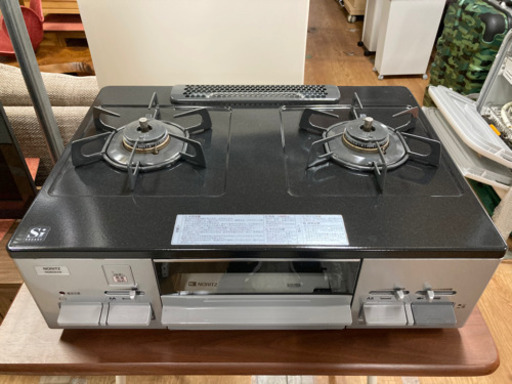 ノーリツ　ガスコンロ　都市ガス用　2018年製　中古