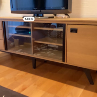 テレビ台　無垢材　天然木　大型テレビ対応の画像