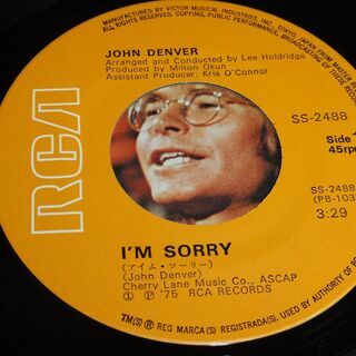 JHON DENVER ジョン・デンバー 等　昔のシングルレコー...