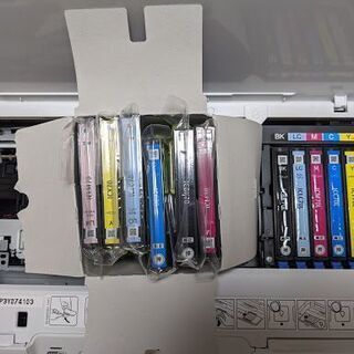 エプソン　A4 インクジェットプリンター EP-306 EPSON 　インク吸収体リセット済・新品インク6色付の画像