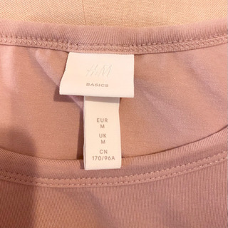 H&M Tシャツ　ペールピンクの画像