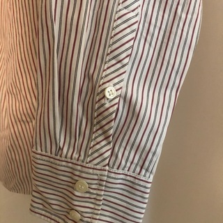 J CREWのライトブラウン系ストライプシャツの画像