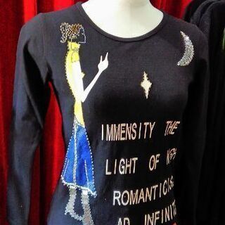 ★完売★☆USED☆　ブラック×GIRL・カットソー（MISS ...