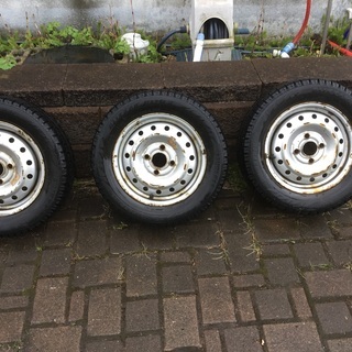165/65R13 BSレボ2 鉄ホイール付き 3本