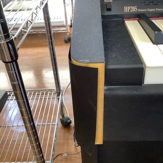 電子ピアノ ROLAND HP205-SB イス付 多数ハガレ有の画像