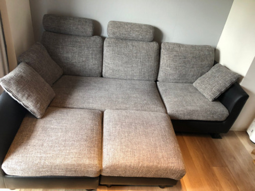 【オットマン付き！】3人掛け ソファ