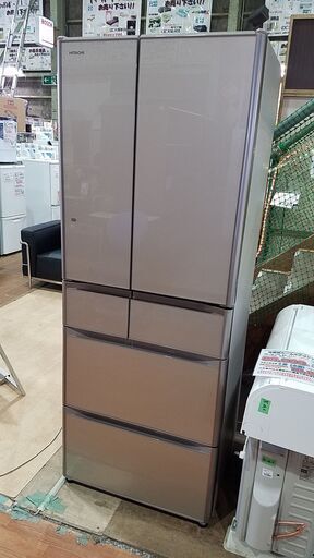 【愛品館市原店】HITACHI 2015年製 R-G4800E(XN)475L 6ドア冷蔵庫 （ﾌﾚﾝﾁﾄﾞｱ）【管理IR013268-104】