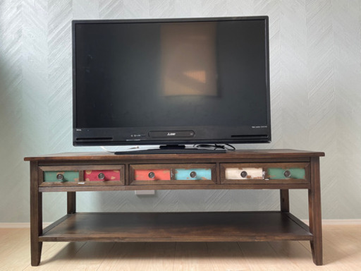 三菱液晶カラーテレビ40v　DVD内蔵型TV