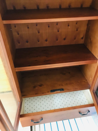 本棚　食器棚　アンティーク　アメリカンカントリー家具