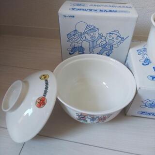 [受け渡し予定]未使用:アンパンマン どんぶり(ふた付)2個セットの画像