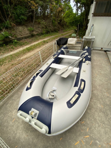 PlusGain ボート、船外機2馬力、空気入れ、タイヤ等