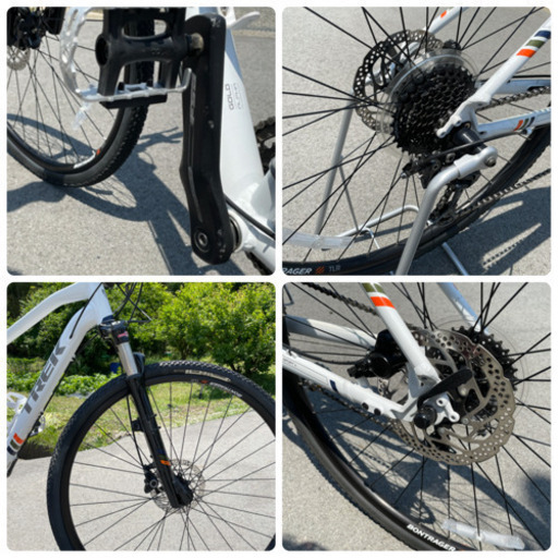 【フル装備】美品 TREK トレック 8.5DS クロスバイク 17.5 ホワイト