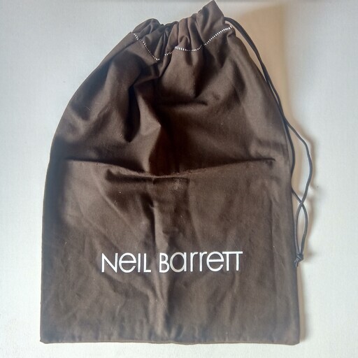 未使用　ニールバレット　NEIL BARRETT　ドローストリング　シューズバッグ　コットン