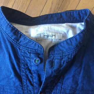 【必要事項掲載の方のみに返信】紺色ワンピース　Mサイズの画像