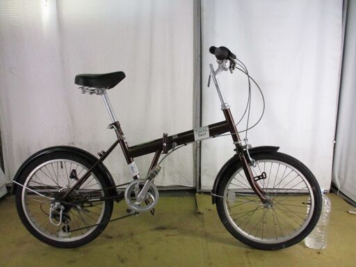 20インチ 折りたたみ自転車　メーカー不明 　ブラウン　6段　B290