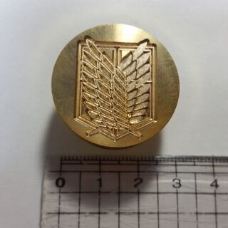 シーリングスタンプ　ヘッドのみ　自由の翼　調査兵団　進撃の巨人　...